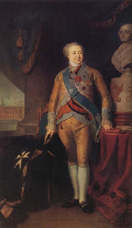 Vladimir Borovikovsky Portrait of Prince Alexander Kourakine oil painting picture